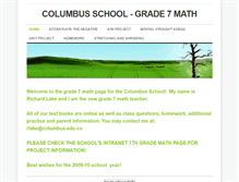 Tablet Screenshot of grade7math.weebly.com