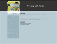 Tablet Screenshot of cookingwithnancy.weebly.com