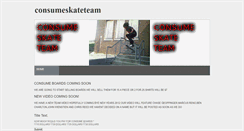 Desktop Screenshot of consumeskateteam.weebly.com