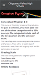 Mobile Screenshot of chippewavalleyconceptualphysics.weebly.com