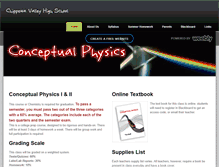Tablet Screenshot of chippewavalleyconceptualphysics.weebly.com