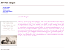 Tablet Screenshot of alcornsdesigns.weebly.com