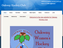 Tablet Screenshot of oakwaywomenshockeyclub.weebly.com