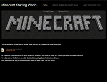 Tablet Screenshot of minecraftstartingworld.weebly.com