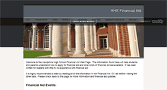 Desktop Screenshot of hhsfinancialaid.weebly.com