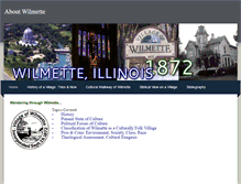 Tablet Screenshot of aboutwilmette.weebly.com