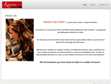Tablet Screenshot of karenshairsalon.weebly.com