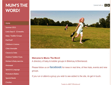 Tablet Screenshot of mums-the-word.weebly.com