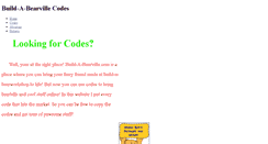 Desktop Screenshot of buildabearcodes.weebly.com