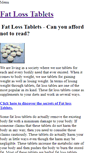 Mobile Screenshot of fatlosstablets.weebly.com