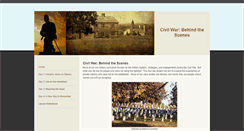 Desktop Screenshot of civilwarbehindthescenes.weebly.com