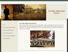 Tablet Screenshot of civilwarbehindthescenes.weebly.com