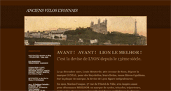 Desktop Screenshot of anciensveloslyonnais.weebly.com