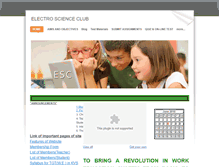 Tablet Screenshot of electroscienceclub.weebly.com