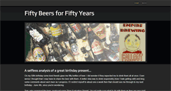 Desktop Screenshot of fiftybeers4fiftyyears.weebly.com