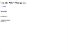 Tablet Screenshot of concilioalfayomega.weebly.com