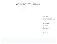 Tablet Screenshot of misswrightcounty2011.weebly.com