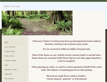 Tablet Screenshot of pattersontimbercreations.weebly.com