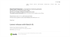 Desktop Screenshot of closetfreakproduction.weebly.com