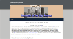 Desktop Screenshot of heartofthecityretreat.weebly.com