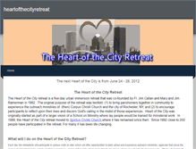 Tablet Screenshot of heartofthecityretreat.weebly.com