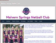 Tablet Screenshot of malvernspringsnetball.weebly.com