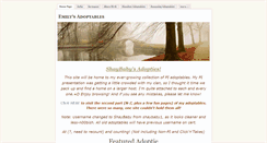 Desktop Screenshot of emilys-adoptables.weebly.com