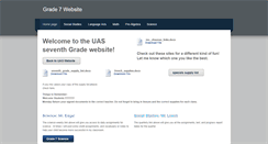 Desktop Screenshot of grade7website.weebly.com