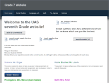 Tablet Screenshot of grade7website.weebly.com