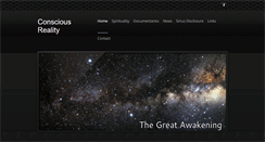 Desktop Screenshot of consciousreality.weebly.com