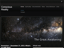 Tablet Screenshot of consciousreality.weebly.com