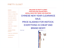 Tablet Screenshot of pretty-closet.weebly.com