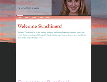 Tablet Screenshot of carolinefans.weebly.com