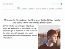 Tablet Screenshot of bieberzone.weebly.com