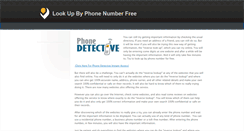 Desktop Screenshot of lookupbyphonenumberfree.weebly.com