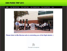 Tablet Screenshot of dbsfrance2011.weebly.com