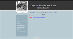 Desktop Screenshot of karhorsetackforsale.weebly.com