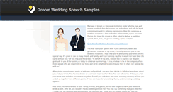 Desktop Screenshot of groomweddingspeechsamples.weebly.com