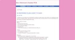 Desktop Screenshot of mrspattersonsyllabus.weebly.com