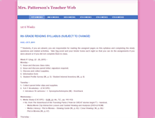 Tablet Screenshot of mrspattersonsyllabus.weebly.com