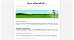 Desktop Screenshot of megamillionslottery.weebly.com