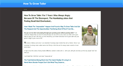 Desktop Screenshot of howto-growtaller.weebly.com