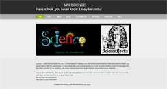 Desktop Screenshot of mrfscience.weebly.com