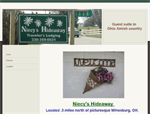 Tablet Screenshot of niecys-hideaway.weebly.com