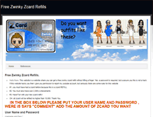 Tablet Screenshot of freezwinkyzcardrefills2011.weebly.com