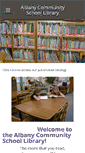 Mobile Screenshot of albanycommunityschoollibrary.weebly.com