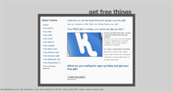 Desktop Screenshot of getfreethings.weebly.com