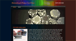 Desktop Screenshot of freepokerdownload.weebly.com