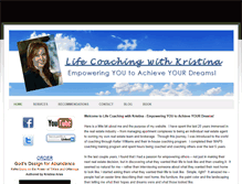 Tablet Screenshot of lifecoachingwithkristina.weebly.com