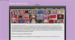 Desktop Screenshot of motherdearcrochet.weebly.com